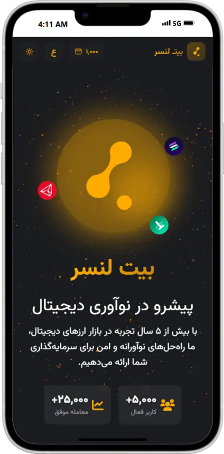 اپلیکیشن موبایل بیت‌لنسر